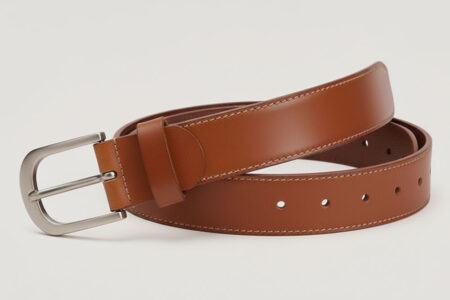 Stylish Brown Leather Belt