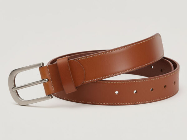 Stylish Brown Leather Belt