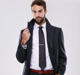 man-wear-black-trench-coat Trench Coat (Right Image)