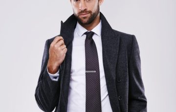 man-wear-black-trench-coat