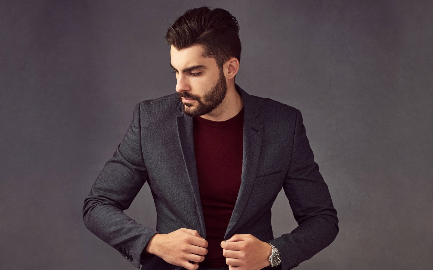 Men’s Dark Grey Suit – Pro Men Fashion