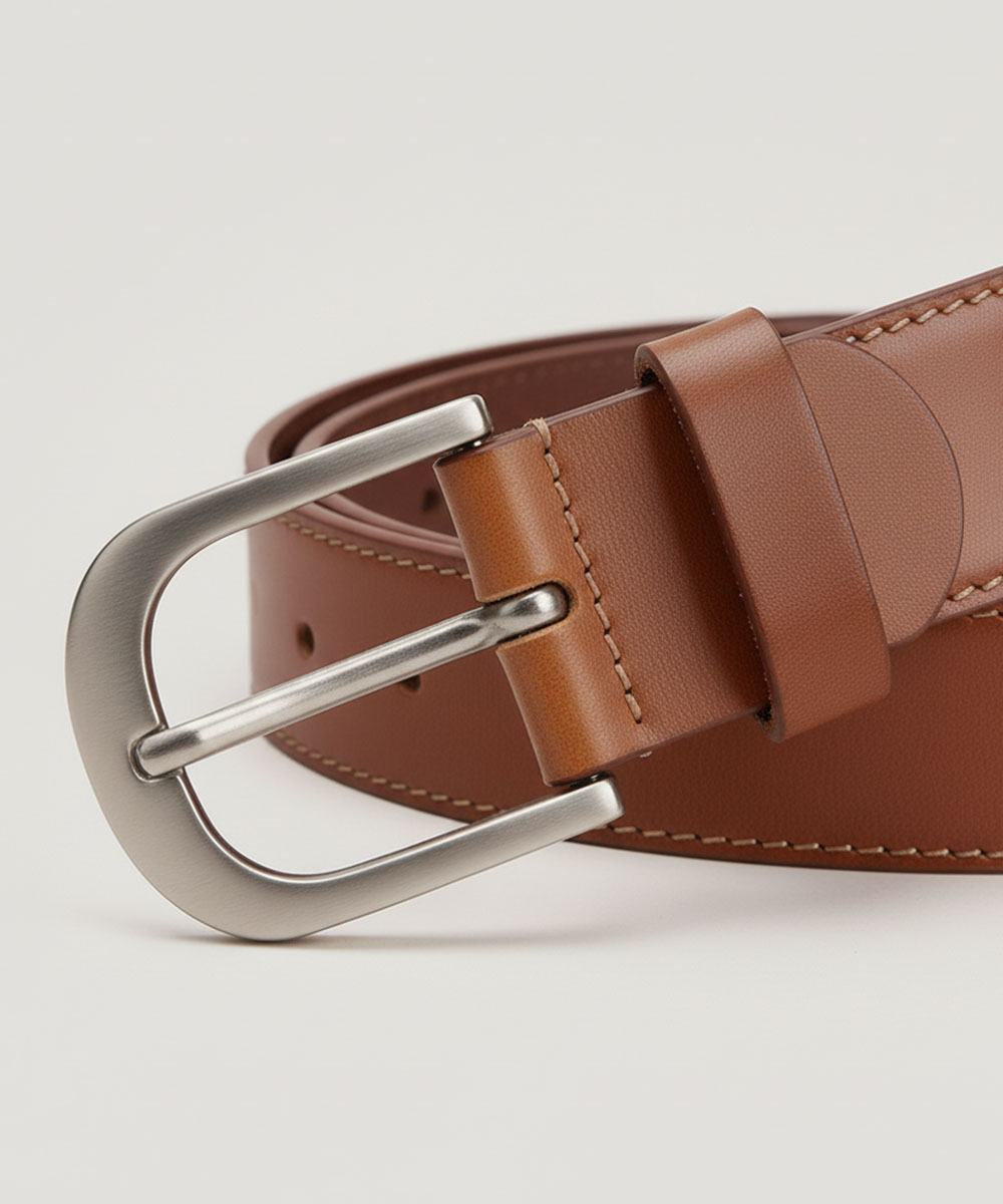 Tan Leather Belt - Image 2
