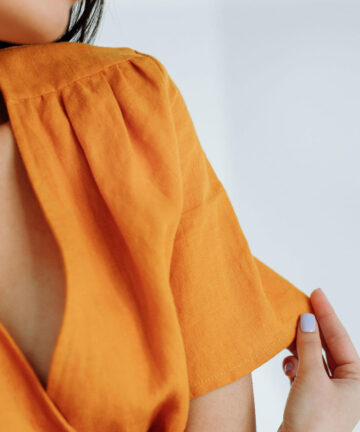Long Orange Dress